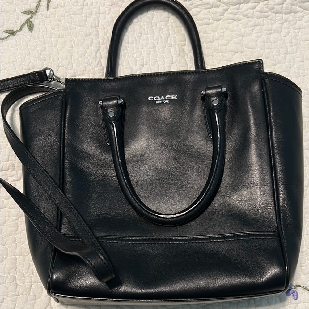 Coach Black Leather Handbag